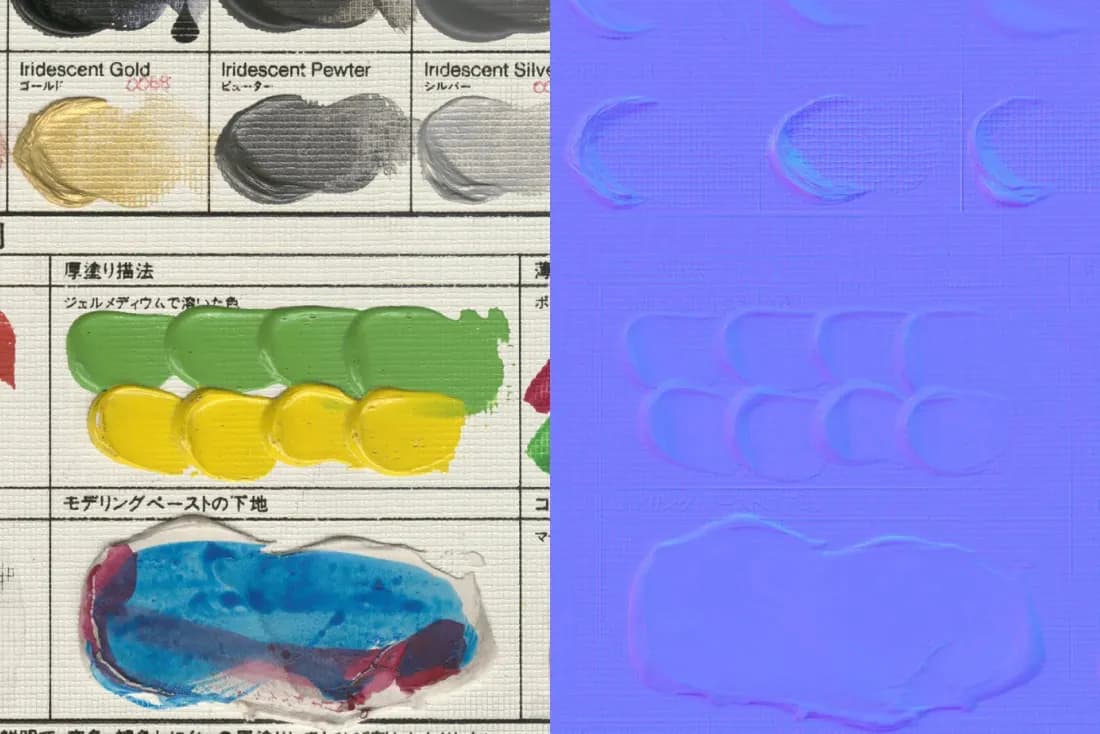 NormalMap of the same location as the actual item